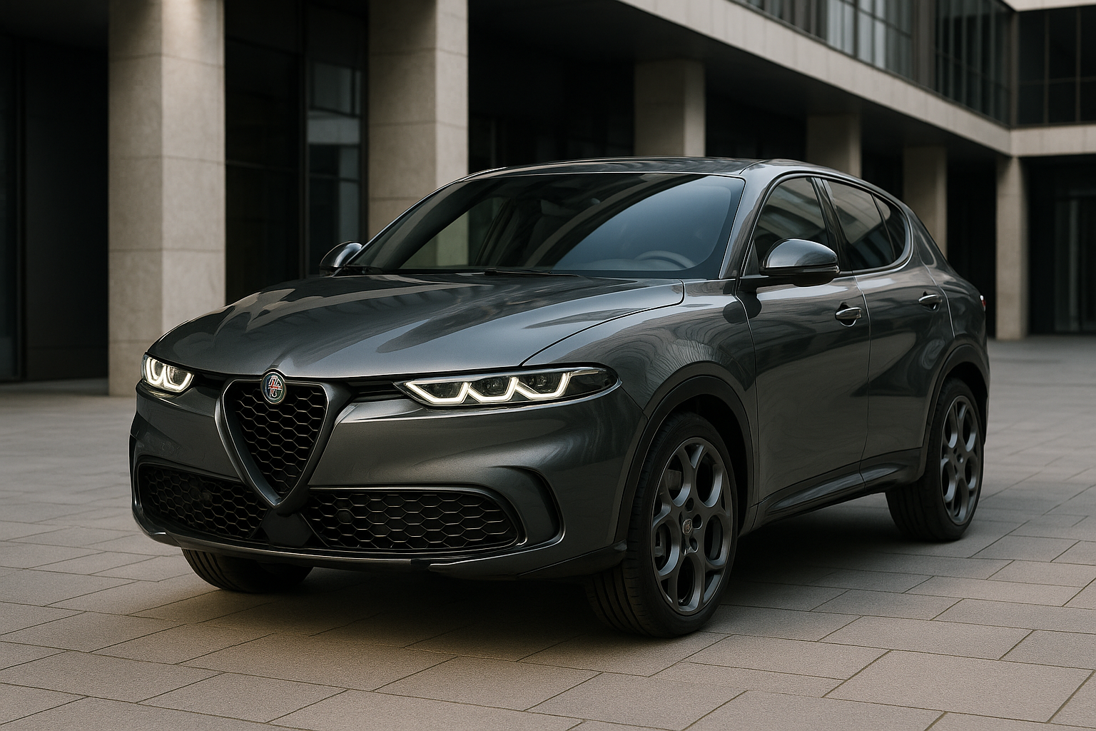 Genera la foto di una alfa romeo tonale nuova